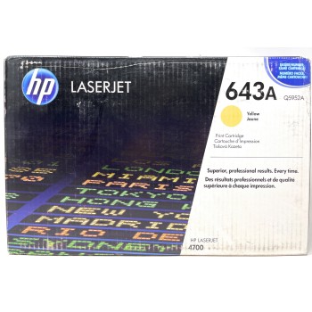 HP  Q5952A 643A TONER ORIGINALE GIALLO HP COLORLASERJET 4700/4700N  [C BOX]
