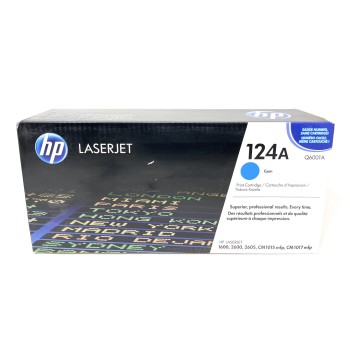 HP Q6001A 124A TONER ORIGINALE CIANO COLORLASERJET 1600/2600N/CM1015 [A BOX]