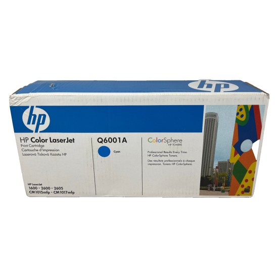 HP Q6001A 124A TONER ORIGINALE CIANO COLORLASERJET 1600/2600N/CM 1015 [A BOX]