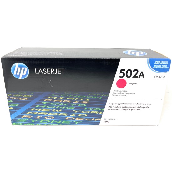 HP Q6473A 502A TONER ORIGINALE MAGENTA COLORLASERJET 3600/3600N/3600DN [A BOX]
