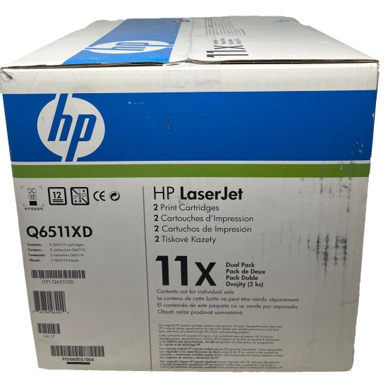 HP Q6511XD 11X 2 TONER ORIGINALI NERO LASERJET 2410/2420/2430T/2430DTN [B BOX]