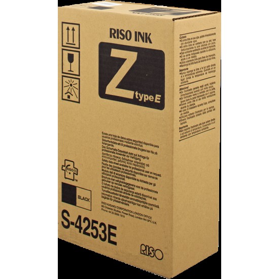 RISOGRAPH S-4253E Z TYPE INCHIOSTRO ORIGINALE NERO PER EZ200/EZ300/EZ370/EZ570