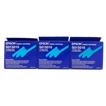 EPSON S015016 NASTRO ORIGINALE NERO LQ-860/LQ-1060/LQ-2500/LQ-2550 [X 3 PZ]