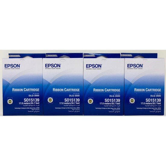 EPSON S015139 NASTRO ORIGINALE NERO EPSON DLQ-3000/DLQ-3000+/DLQ-3500 [X4 PZ]