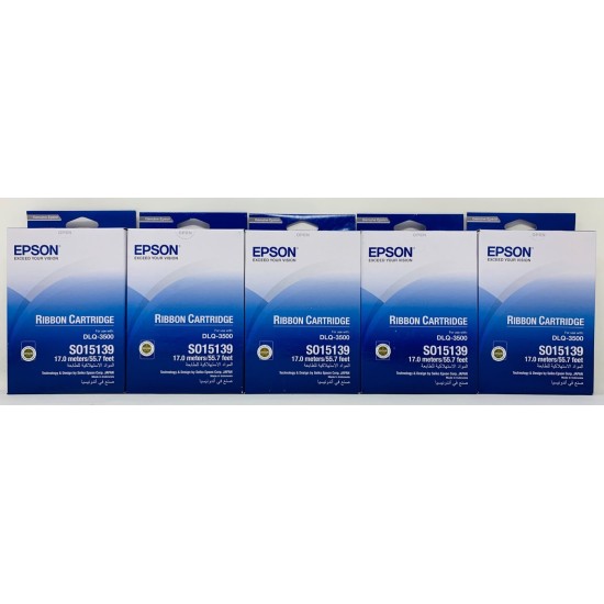 EPSON S015139 NASTRO ORIGINALE NERO EPSON DLQ-3000/DLQ-3000+/DLQ-3500 [X5 PZ]