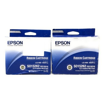 EPSON S015262 NASTRO ORIGINALE NERO LQ-860/LQ-1060/LQ-2500/LQ-2550 [X 2 PZ]