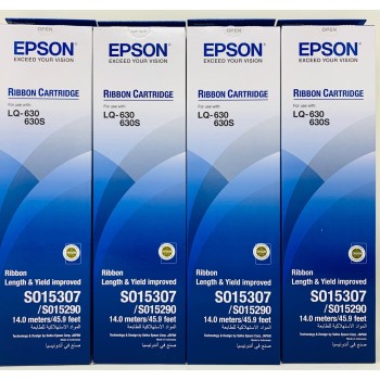 EPSON S015307 NASTRO ORIGINALE NERO PER EPSON LQ-630/LQ-630S [X 4 PZ]