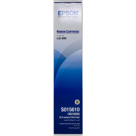 EPSON S015610 NASTRO ORIGINALE NERO PER EPSON LQ-690/LQ 690 [A BOX]