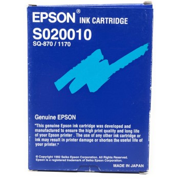 EPSON S020010 CARTUCCIA ORIGINALE NERO PER SQ-870/SQ-1170 [A BOX]