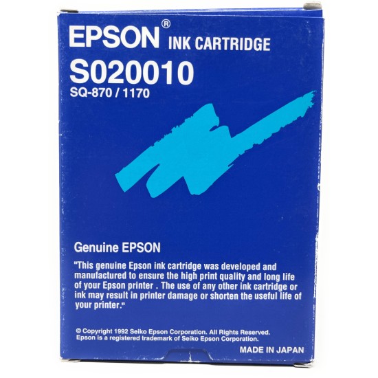 EPSON S020010 CARTUCCIA ORIGINALE NERO PER SQ-870/SQ-1170 [A BOX]