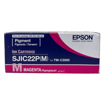 EPSON S020603 SJIC22P(M) C33S020603 CARTUCCIA ORIGINALE MAGENTA TM-C3500 [A BOX]