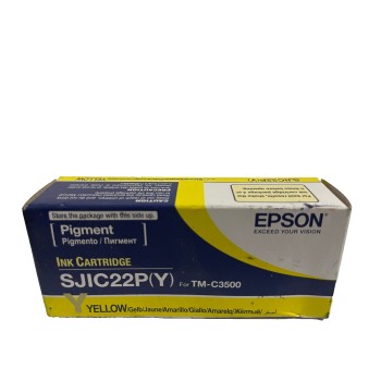 EPSON S020604 SJIC22P(Y) C33S020604 CARTUCCIA ORIGINALE GIALLO TM-C3500 [A BOX]