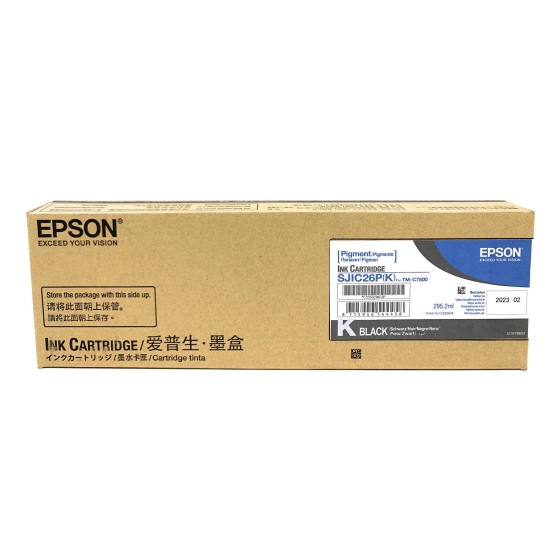 EPSON S020618 SJIC26P(K) C3320618 CARTUCCIA ORIGINALE NERO TM-C7500 [02/2023]