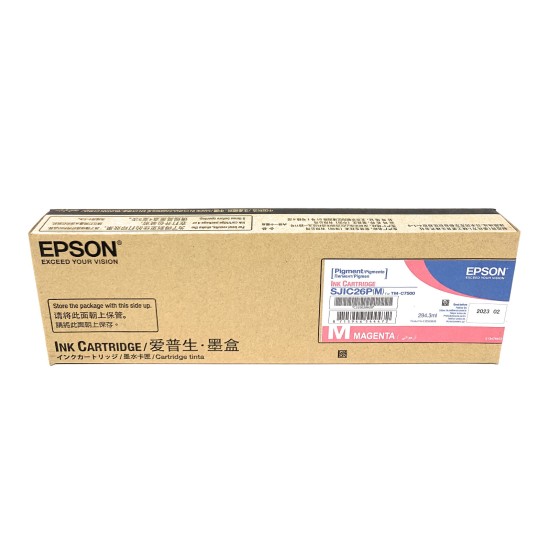 EPSON S020620 SJIC26P(M) C3320620 CARTUCCIA ORIGINALE MAGENTA TM-C7500 [02/2023]