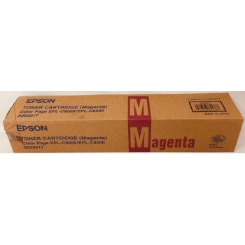 EPSON S050017 TONER ORIGINALE MAGENTA COLOR PAGE EPL-C8000/EPL-C8200 [A BOX]