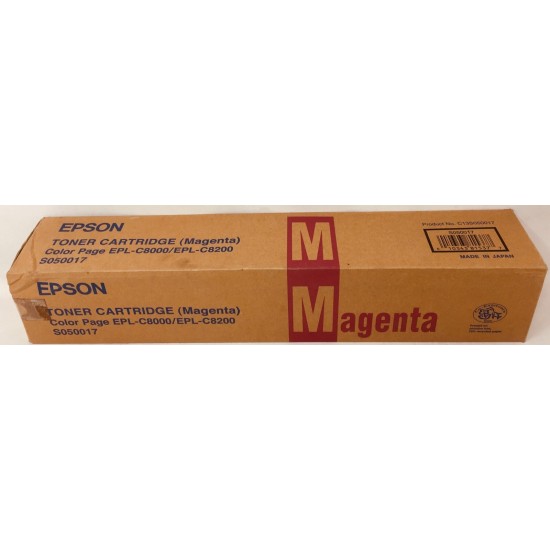 EPSON S050017 TONER ORIGINALE MAGENTA COLOR PAGE EPL-C8000/EPL-C8200 [A BOX]