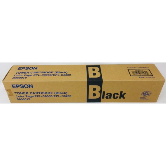 EPSON S050019 TONER ORIGINALE NERO COLOR PAGE EPL-C8000/EPL-C8200 [A BOX]