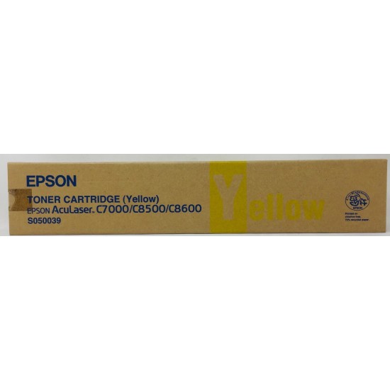 EPSON S050039 TONER ORIGINALE GIALLO ACULASER C7000/C8500/C8600 [A BOX]