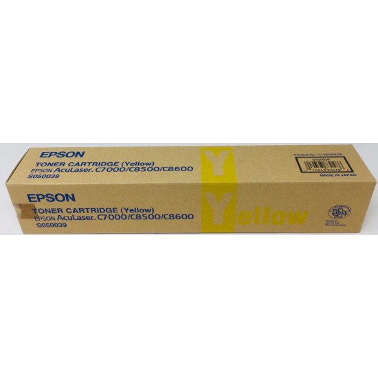 EPSON S050039 TONER ORIGINALE GIALLO ACULASER C7000/C8500/C8600 [A BOX]