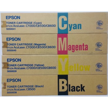 EPSON S050038/S050039/S050040/S050041 TONER ORIGINALE ACULASER C7000/C8500/C8600 [A BOX]
