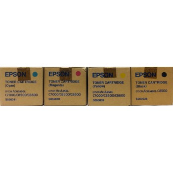 EPSON S050038/S050039/S050040/S050041 TONER ORIGINALE ACULASER C7000/C8500/C8600 [A BOX]