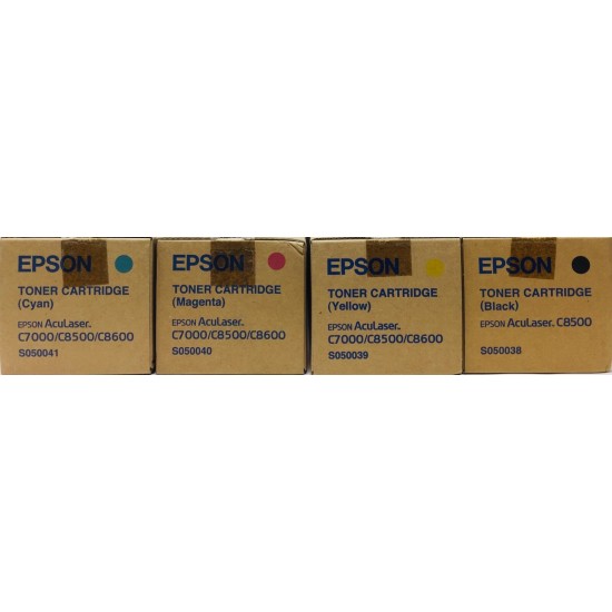 EPSON S050038/S050039/S050040/S050041 TONER ORIGINALE ACULASER C7000/C8500/C8600 [A BOX]