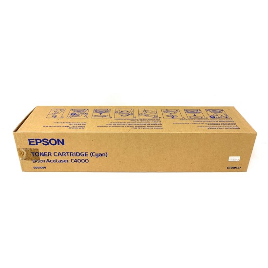 EPSON S050090 TONER ORIGINALE CIANO PER ACULASER C4000 [A BOX]