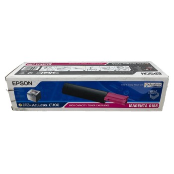 EPSON S050188 0188 TONER ORIGINALE MAGENTA ACULASER C1100N/CX11NFC/CX11N [A BOX]