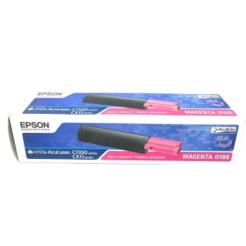 EPSON S050188 0188 TONER ORIGINALE MAGENTA ACULASER C1100N/CX11NFC/CX11N [A BOX]