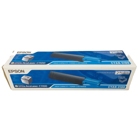 EPSON S050189 0189 TONER ORIGINALE CIANO ACULASER C1100N/CX11NFC/CX11N [A BOX]
