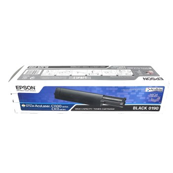 EPSON S050190 0190 TONER ORIGINALE NERO ACULASER C1100N/CX11NFC/CX11N [A BOX]