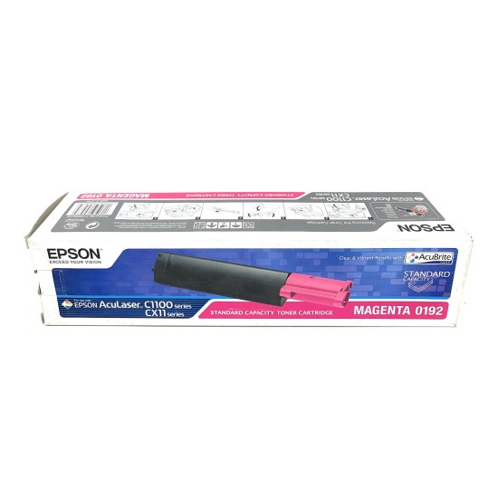 EPSON S050192 0192 TONER ORIGINALE MAGENTA ACULASER C1100N/CX11NFC/CX11N [A BOX]