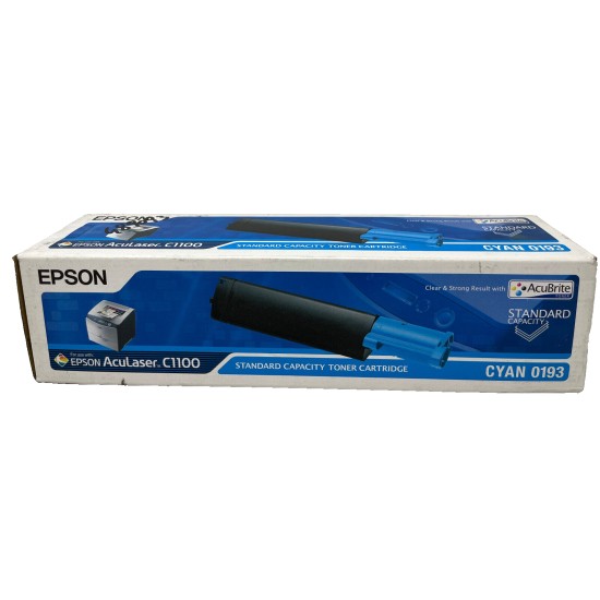 EPSON S050193 0193 TONER ORIGINALE CIANO ACULASER C1100N/CX11NFC/CX11N [A BOX]