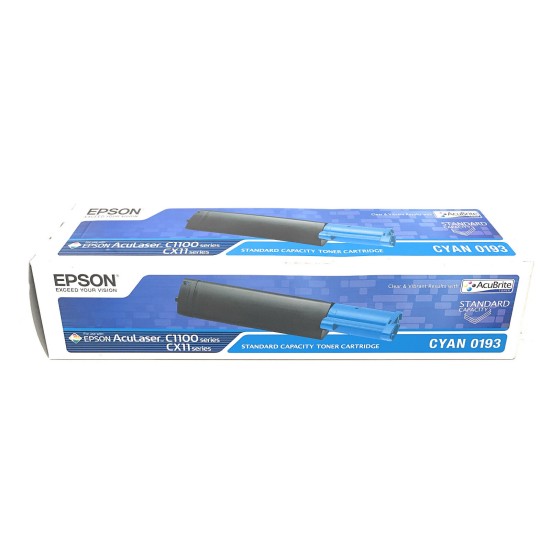 EPSON S050193 0193 TONER ORIGINALE CIANO ACULASER C1100N/CX11NFC/CX11N [A BOX]