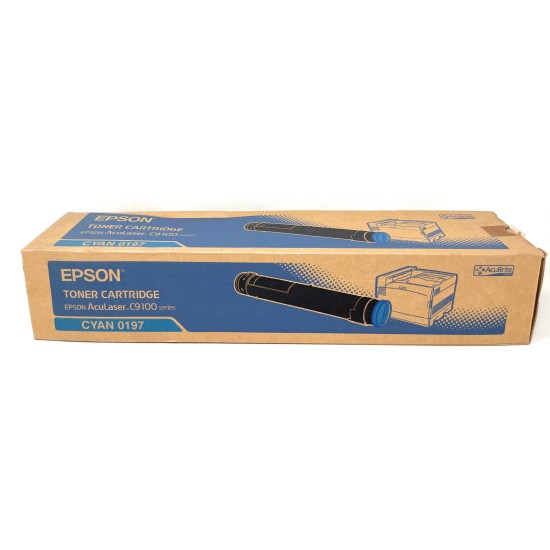 EPSON S050197 0197 TONER ORIGINALE CIANO ACULASER C9100 [A BOX]