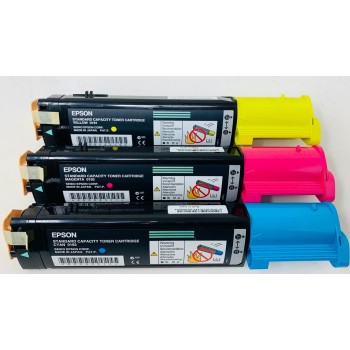 EPSON 0191 0192 0193 TONER ORIGINALE GIALLO/MAGENTA/CIANO ACULASER C1100N/CX11N [NO BOX]
