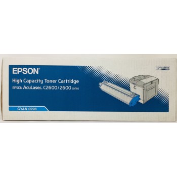 EPSON S050228 0228 TONER ORIGINALE CIANO ALTA CAPACITA' EPSON ACULASER C2600 [A BOX]