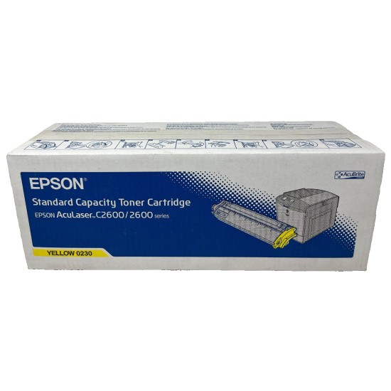 EPSON S050230 0230 TONER ORIGINALE GIALLO ACULASER C2600 [A BOX]