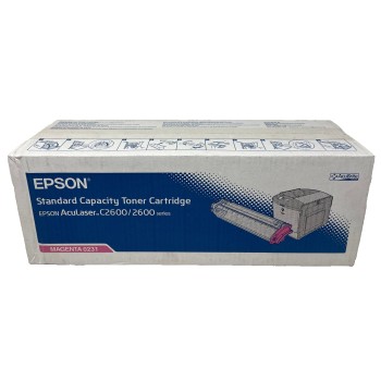 EPSON S050231 0231 TONER ORIGINALE MAGENTA PER ACULASER C2600 [A BOX]
