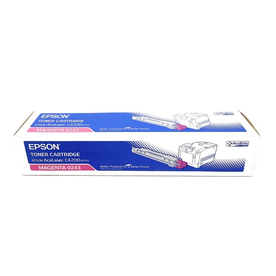 EPSON S050243 0243 TONER ORIGINALE MAGENTA PER ACULASER C4200/C4200N/C4200DN