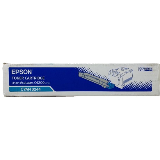 EPSON S050244 0244 TONER ORIGINALE CIANO ACULASER C4200/C4200N/C4200DN [A BOX]