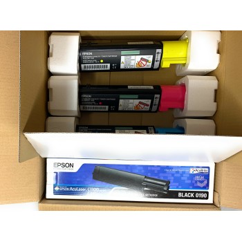 EPSON S050268 0190 0191 0192 0193 TONER NERO/GIALLO/MAGENTA/CIANO C1100N/CX11N EPSON S050268 0190 0191 0192 0193 TONER NERO/GIALLO/MAGENTA/CIANO C1100N/CX11N
