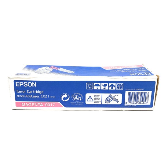 EPSON S050317 0317 TONER ORIGINALE MAGENTA PER ACULASER CX21 SERIES [A BOX]