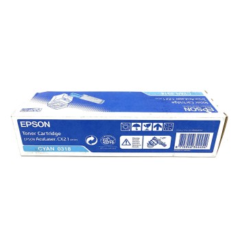 EPSON S050318 0318 TONER ORIGINALE CIANO PER ACULASER CX21 SERIES [A BOX]