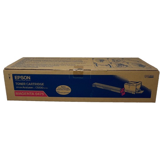 EPSON S050475 0475 TONER ORIGINALE MAGENTA PER ACULASER C9200N/C9200DN [A BOX]