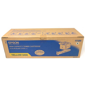 EPSON S050490 0490 TONER ORIGINALE GIALLO EPSON ACULASER CX28 SERIES [A BOX]