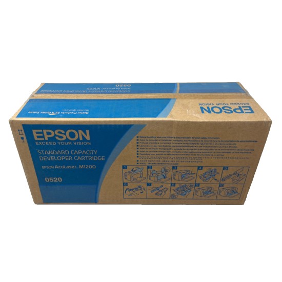 EPSON S050520 0520 TONER ORIGINALE NERO ACULASER M1200 1.800 PG [A BOX]