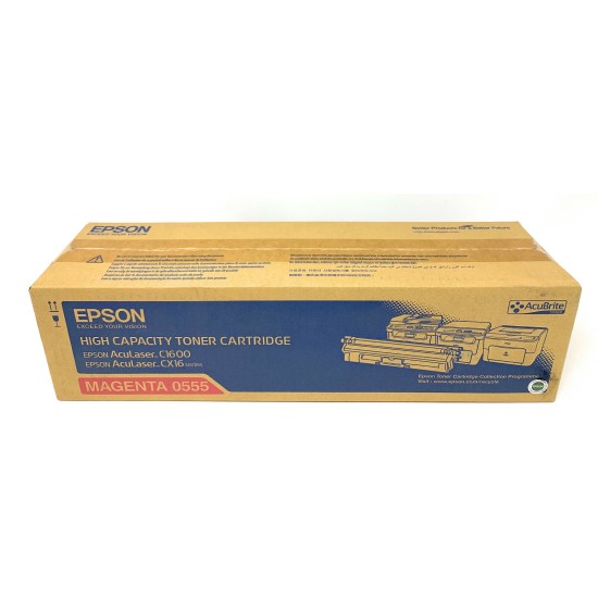 EPSON S050555 0555 TONER ORIGINALE MAGENTA ACULASER C1600/CX16 (2.700 PG) A BOX EPSON S050555 0555 TONER ORIGINALE MAGENTA ACULASER C1600/CX16 (2.700 PG) A BOX