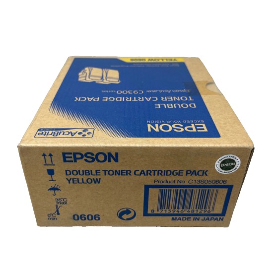 EPSON S050606 0606 PACCO DOPPIO TONER ORIGINALE GIALLO ACULASER C9300/DN [A BOX]