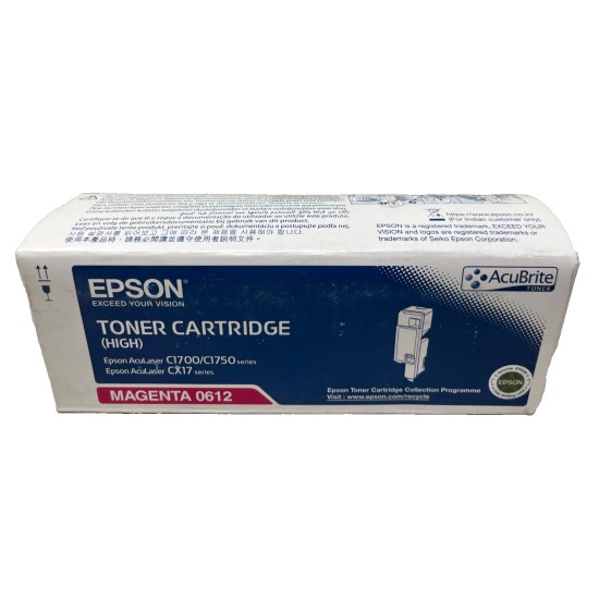 EPSON S050612 0612 TONER ORIGINALE MAGENTA ACULASER C1700/C1750/CX17NF [A BOX]